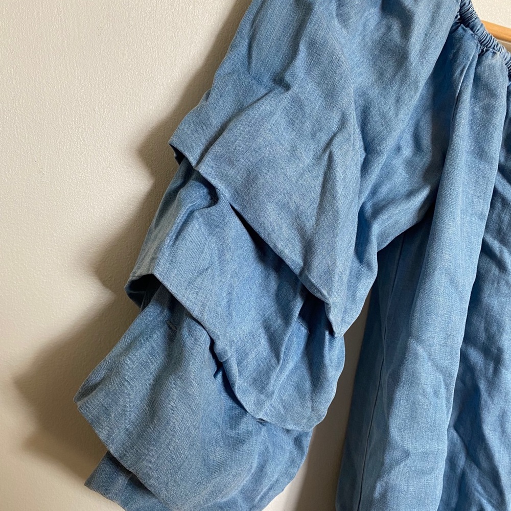 ZARA Woman Butterfly Off Shoulder Dress Size XS - Picture 8 of 8